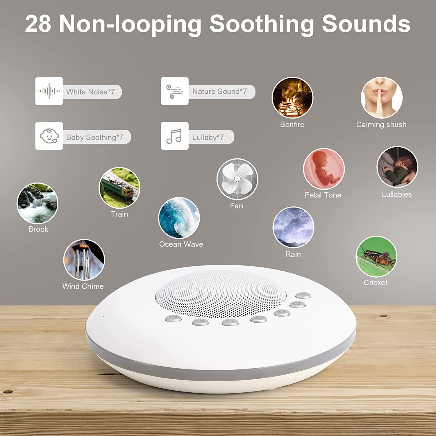 White Noise Machine Sleep - Macchina del Suono a Rumore Bianco
