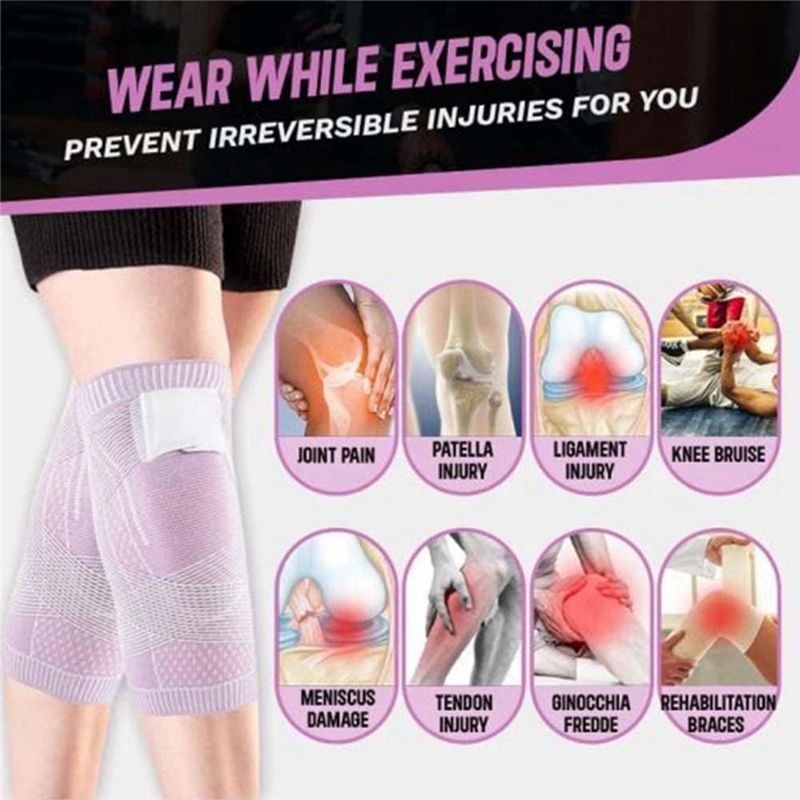 Compression Knee Sleeve - POPULAR-2 PCS Ginocchiere sportive unisex, Protezioni