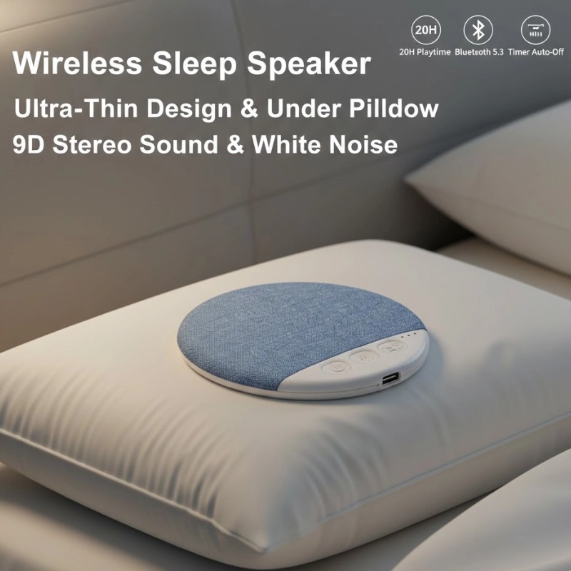 White Noise Machine Sleep - Altoparlante Bluetooth a Forma di Cuscino,