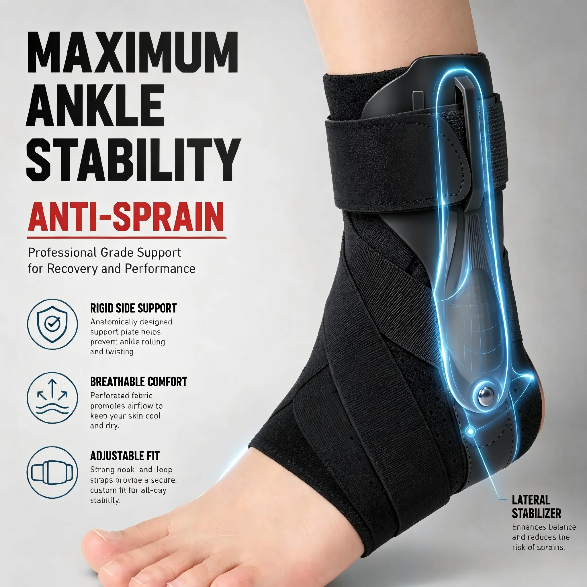 1/2 Pezzi Tutore Caviglia con  - Ankle Brace Support recensione e prezzo