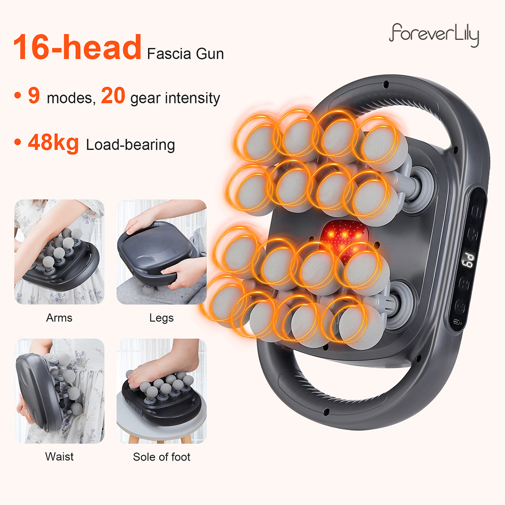Pistola per fascia a 16 teste  - Health Wellness Massage recensione e prezzo