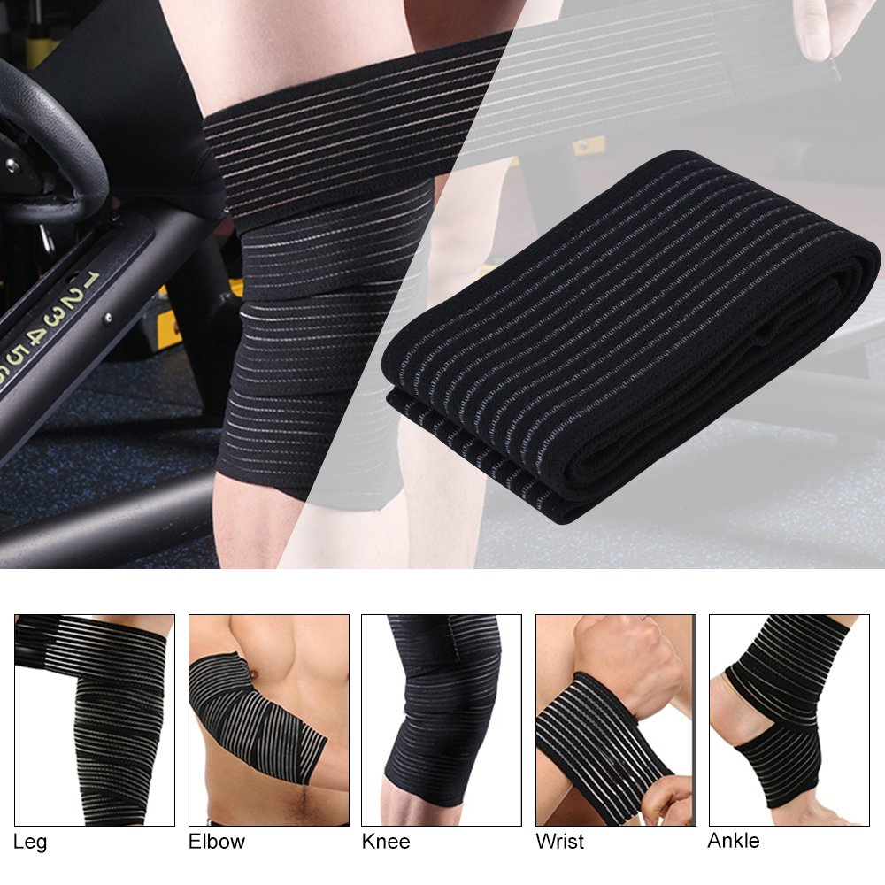 1 pz 40-300 cm fasciatura di c - Compression Knee Sleeve recensione e prezzo