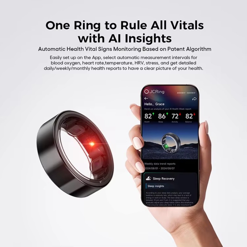 JCRing X5B Smart Health Ring N - Health & Wellness Tablet Cutter recensione e prezzo