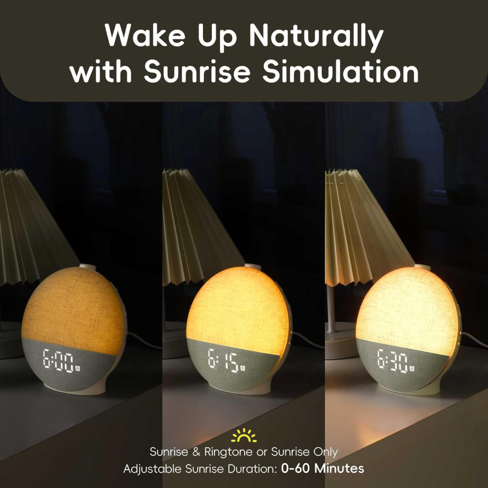 Sveglia con luce alba, sveglia - White Noise Machine Sleep recensione e prezzo